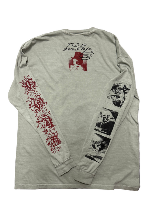 Goya long-sleeve shirt with red and black designs